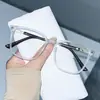 Nova Armação de Óculos Anti-Luz Azul para Homens, Armação Grande Estilosa, Emagrecimento, Mesmo Modelo do Xiaohongshu, Armação de Óculos Lisa para Mulheres