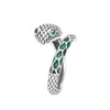 Anillo de plata de ley 925 serpiente anillo de plata esterlina para hombre y mujer anillo de cola anillo de serpiente pequeño marca de moda estilo fresco frío anillo hip hop anillo para dedo índice