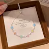 Popular en Xiaohongshu: Pulsera de Flor de Zirconia con Forma de Diamante, Lujo Ligero de Alta Gama, Estilo Bosque Versátil, Joyería Exquisita al por Mayor
