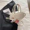 Diseño de Dachshund de Nicho Otoño/Invierno Nuevo Bolso de Bowling Simple de Alta Gama para Mujer Gran Capacidad Bolso de Mano para Viajes Diarios