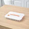 Caja de Conservación para el Hogar de Gran Capacidad Portátil Multicapa Bandeja para Dumplings Caja de Almacenamiento con Temporizador Combinación Caja para Dumplings Congelados