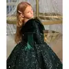 Anfitrionas de Performance para Niñas con Vestidos Voluminosos, Vestidos Largos, de un Hombro, Feliz Sol Día del Niño Vestidos de Princesa con Lentejuelas