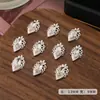 Lz Mesma Estilo Arte de Unha Liga Acessórios Borda de Renda Strass Adesivos de Unha Brilhante Vazado Luxo Zircônia Palácio Decoração de Unha