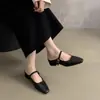Sandalias Abiertas para Mujer con Tacón, Nuevos Zapatos Versátiles para Mujer, Sandalias de Punta Fina Poco Profundas, Hebilla Casual de Verano, Calzado de Exterior 2024