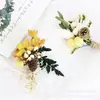 Broche de Flor Eterna de Graduación, Ramo Pequeño de Flores Secas, Exquisito Recuerdo, Mini Flores DIY