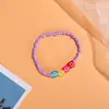 Pulsera de Cuentas Sonriente de Dibujos Animados Pulsera Linda de Cuentas de Arroz de Colores Pulsera de Comercio Estilo Bohemio