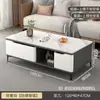 Mesa de centro de pizarra para sala de estar, adecuada para casas pequeñas, moderna minimalista, lujo ligero, sensación de alta gama, mesa de centro combinada con mueble de TV extensible