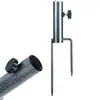 Sombrilla de Sol para Exteriores Base de Soporte Triangular Base de Cubo de Plástico Soporte Plegable Negro de Cuatro Patas