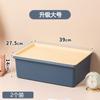 Caja de Almacenamiento Hogar Gran Capacidad Cocina Rectangular Caja de Almacenamiento Dormitorio de Estudiantes Escritorio Caja de Almacenamiento con Tapa Cesta Ajustada