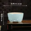 Maceta de flor de arena púrpura vidriada Yixing al por mayor creativa simple decoración de balcón grieta de hielo maceta para suculentas de escritorio YS30