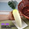 Modelo de frutas y verduras de plástico falsas maíz pepino verde comida muebles de alacena de cocina accesorios de juego de educación temprana