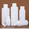 Em estoque 10 30 50 100ml PE branco à prova de luz boca pequena frasco tampa comum frasco de amostra frasco de reagente para subembalagem