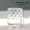 Uma Variedade de Copos de Vidro Transparentes Criativos para Velas de Aromaterapia Sem Fogo, Copo de Vidro para Velas de Aromaterapia DIY, Castiçal