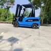 Fabricante Zhongyuan Cpd-25 Montacargas Eléctrico 2.5 Toneladas Pequeño de Cuatro Ruedas para Operador Montado Apilador Hidráulico Eléctrico
