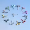 Clip de Perla de Pintura Metálica Brillante Caja de Almacenamiento Simple Transfronteriza Clip para Joyería Decoración de Accesorios para Ropa Caja Mini Portátil