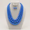 Estilo exagerado de moda transfronteriza coreana Dongdaemun joyería perlas cuentas collar de múltiples capas envolvente cadena de clavícula temperamento