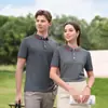 Polo clásico de manga corta, nuevo modelo de verano para hombre y mujer, estilo pareja, transpirable, color contrastante, piqué sintético, soporta impresión