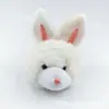 Cabeça de coelho de pelúcia de desenho animado chaveiro broche acessório de cabelo fofo joias DIY feitas à mão acessórios para roupas atacado