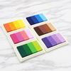 Fanny Gradient Impressão Tabela Cor Carimbo de Borracha Conta de Mão DIY Quatro Cores Impressão Pad Aprendizagem de Escritório