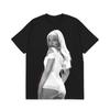 Camiseta Gráfica Sabrina Carpenter Unissex Masculina Verão Manga Curta