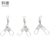 Acessórios Pequenos para Pesca Suprimentos de Pesca Conector Tipo B Pino Duplo Aço Inoxidável Equipamento de Pesca Acessórios de Pesca