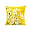 Funda de Almohada de Tela con Margaritas Estilo Transfronterizo, Funda de Cojín Decorativa Acogedora para el Hogar, Cojín de Estilo Pastoral para Sala de Estar y Dormitorio, Soporte Lumbar
