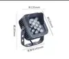 Foco LED Luz para Árbol 12W 36W Paisajismo de Parque Jardín Césped Foco Insertable en el Suelo Iluminación Exterior Colorida