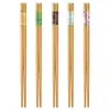 Palillos de Bambú de Gama Alta para Uso Doméstico, Modelo Nuevo, Resistentes a Altas Temperaturas, Antideslizantes, Resistentes al Moho, Adecuados para Freír en Profundidad, Un Palillo por Persona