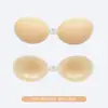 Protetores de mama de silicone para vestidos de noiva femininos, invisíveis, silicone push-up de tamanho duplo, finos, sem costura, protetores de mamilo em tom de pele claro