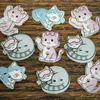 Botões de Animais Gatinhos Fofos, Acessórios Coloridos Feitos à Mão para DIY, Botões para Bolsa, Tops Fofos, Botões para Suéter