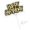 Venta de Liquidación Decoraciones para Pastel Temporada de Graduación Pentagrama Corazón Doble Felicidad Cumpleaños Feliz Cumpleaños Hb Un Año Viejo Feliz Cumpleaños Topper
