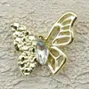 Joyas de mariposa para arte de uñas taladro Super Flash Redes sociales diamante lazo luz suave lujo Joker accesorios para uñas al por mayor