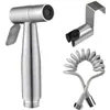 Conjunto de Pistola de Spray Companheira para Vaso Sanitário de Aço Inoxidável Bidet Portátil Bico Intensificador Descarga de Vaso Sanitário Pistola de Spray Pequena Universal
