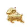 Venta Caliente Año del Cordero Tener Dinero para Gastar Llavero Dorado Oro Puro 999 Correa para Teléfono Colgante de Bolso Empaque de Caja de Regalo Regalo para Conducir