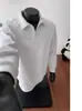 Amazon Primavera e Outono Nova Blusa de Moletom Masculina Tendência de Alta Qualidade Solta e Versátil Pesada Casual Camisa Polo Masculina Blusa de Manga Longa