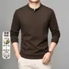 Sudadera de cuello alto de alta gama para hombre de comercio exterior transfronterizo, camiseta de manga larga para primavera y otoño, ropa casual tipo jersey para hombre