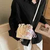 Moda Transfronteiriça 2026 Primavera Novo Estilo Bolsa de Mão Bolsa Saco Bolsa de Ombro Xadrez Tendência Bolsa Transversal Simples Versátil para Mulheres