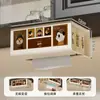 Caja de pañuelos, portarrollos de cocina, caja de almacenamiento de pañuelos para gabinete invertido, montado en la pared, no requiere taladro, toallero de cara