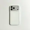 Capa de Celular Branca com Furos Grandes IMD Adequada para Apple 17 Pro Max Capa Protetora, Oppo, Huawei, Xiaomi, Vivo Acabamento Brilhante