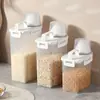 Contenedor de almacenamiento de granos transfronterizo, sellado, a prueba de humedad, a prueba de insectos, caja de almacenamiento para múltiples granos, cubo de almacenamiento de cocina, recipiente para arroz