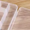 Suministro de fábrica caja de plástico transparente de 5 compartimentos caja para piezas desmontables caja de embalaje de producto para equipo de pesca caja de almacenamiento de papelería de PP al por mayor