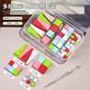 Manicura 1cm mini bloque de tofu Pegamento Pat esponja degradado rubor floreciente cuadrado pequeño herramienta de rascar pluma traje