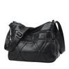 Bolsa de couro macio multicamadas feminina 2024 nova chegada elegante para todas as ocasiões bolsa de mãe de meia-idade e idosa bolsa de ombro de grande capacidade bolsa transversal para mulheres