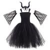 Vestido moderno de Halloween 2024, vestido de festa para meninas, vestido de festa para noite, vestido de princesa infantil