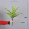 Samambaia mimosa folha de samambaia cauda de leque planta parede decoração macia arranjo de flores material de folha grama artificial galho grande samambaia persa
