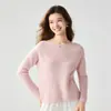 Nueva colección de otoño e invierno: suéter de cachemira pura para mujer, de un solo hombro, corte holgado, top sencillo y cálido
