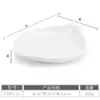 Plato largo de imitación porcelana plato de melamina para hotel restaurante irregular blanco con forma plato de plástico para snacks plato creativo comercial