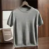 Otoño temprano 2026 nuevo suéter de lana pullover casual de manga corta de cachemira para hombre con cuello redondo capa base moderno venta al por mayor