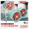 Ventilador extractor industrial potente tipo poste de tubería Hongke fijo SF ventilador de flujo axial de bajo ruido