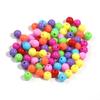Acrílico Macaron Cor Chapeado Dupla Cor Rachada Sereia Beads diy Beads Jóias Acessórios Redondos Beads Atacado